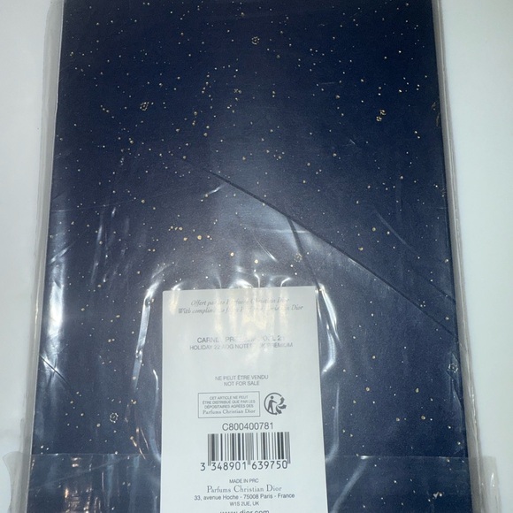 New Dior Midnight Blue and Gold Journal - Picture 11 of 11